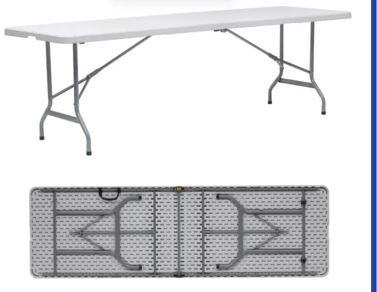 BTE-3096FH 8ft Fold-in-Half Folding Table