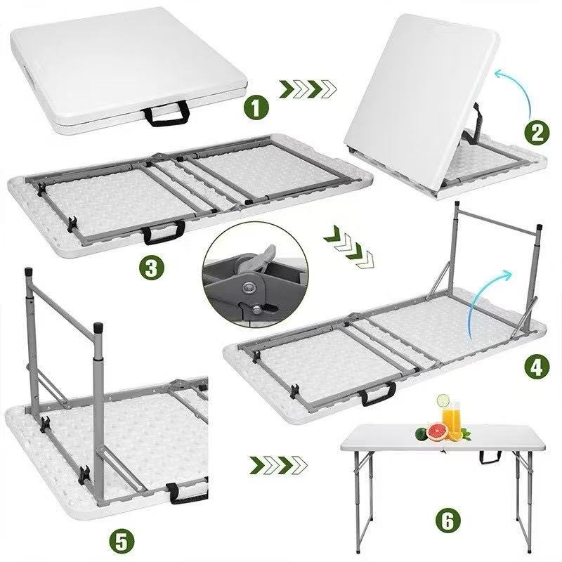 BTE-2448FH 4ft Height Adjustable Folding Table