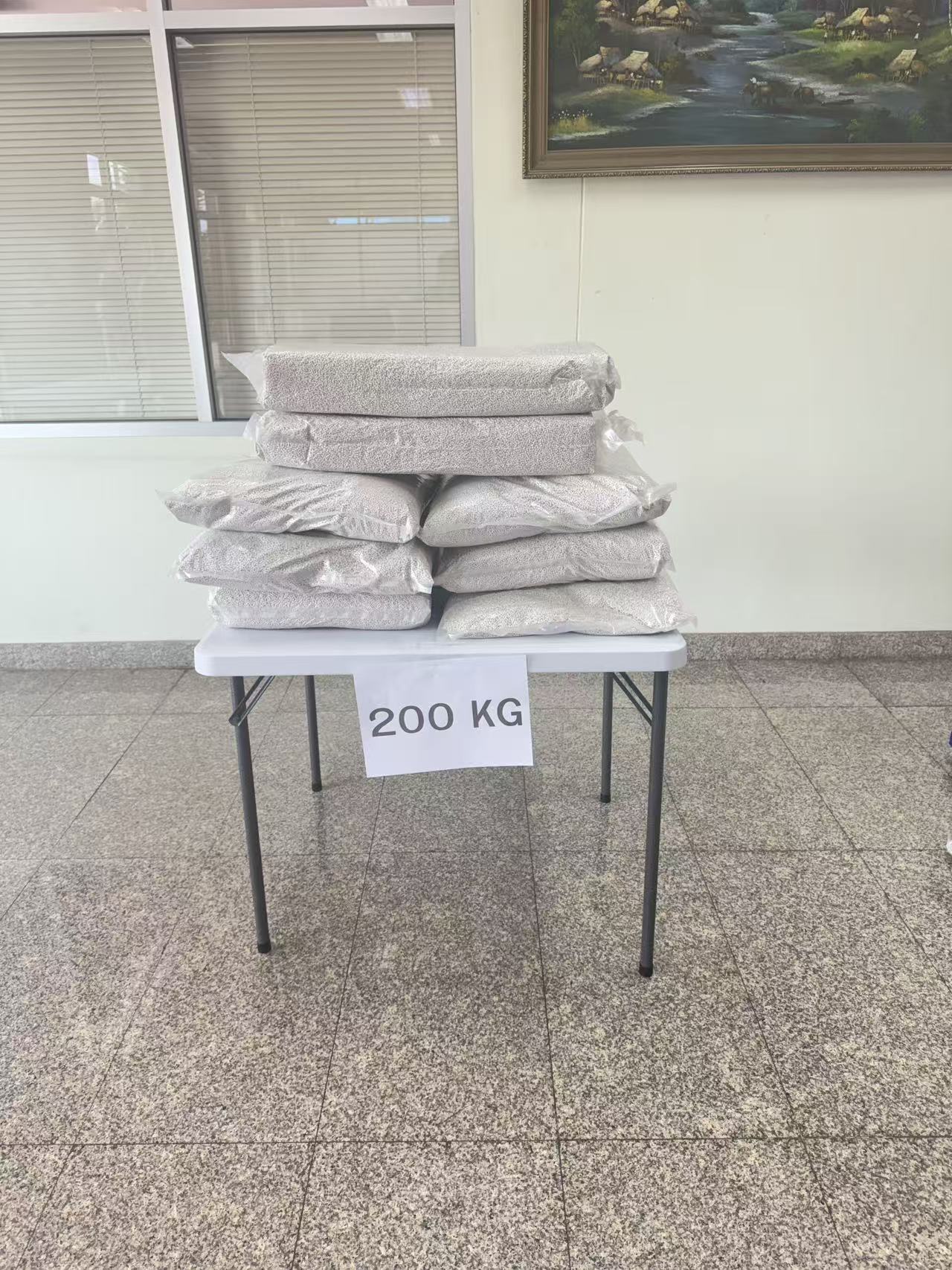 BTE-3434FH Small Square Table 200 KG Load Test Passed